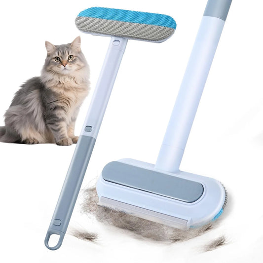 4 in 1Pet Hair Removal Tool, Dog Cat Hair Remover for Furniture, Reusable Washable Pet Hairs Lint Removal Brush, Multifunctional Fur Cleaner for Couch Carpets Bedding Clothes