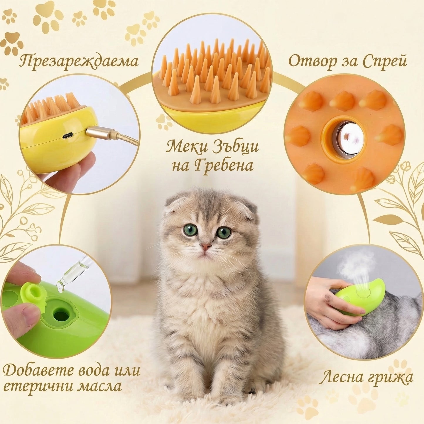 Lixy Care® 3-в-1 Парна четка