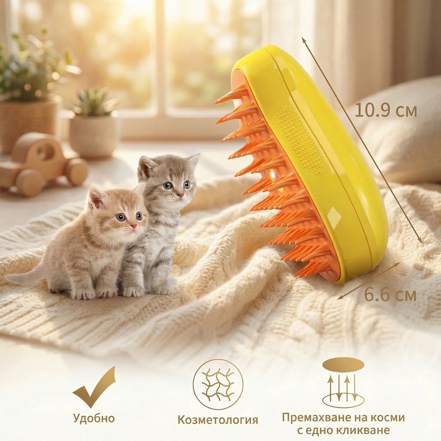 Lixy Care® 3-в-1 Парна четка